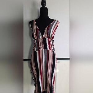 Striped Sleeveless Dress